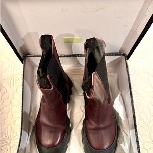 Stylish Burgundy Ankle Boots